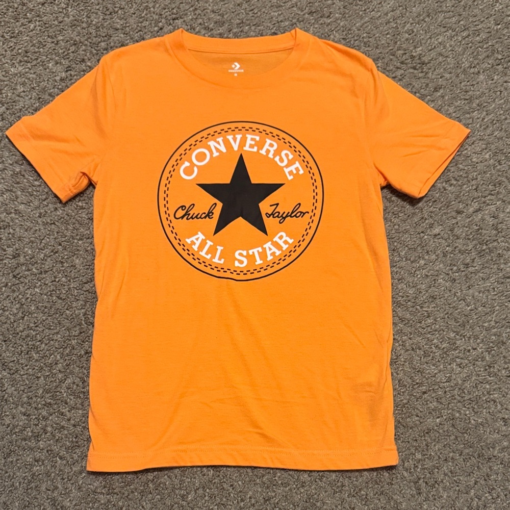 Converse Bright Orange Tee with Star Logo
